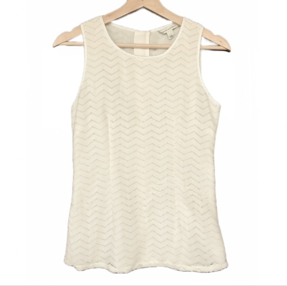 Banana Republic Chevron Lace Sleeveless Blouse